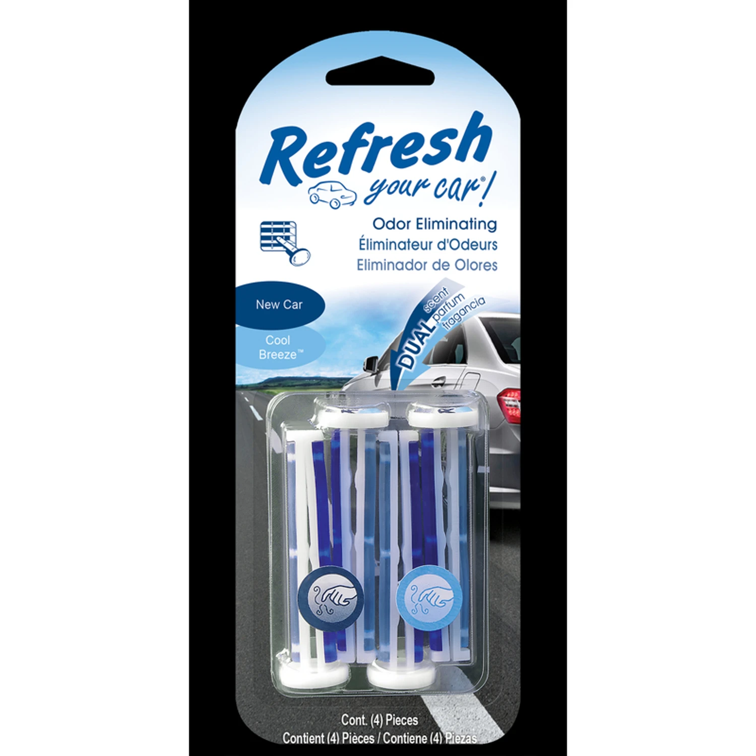 ! New Car /cool Breeze Scent Car Vent Clip 0.7 Oz Solid