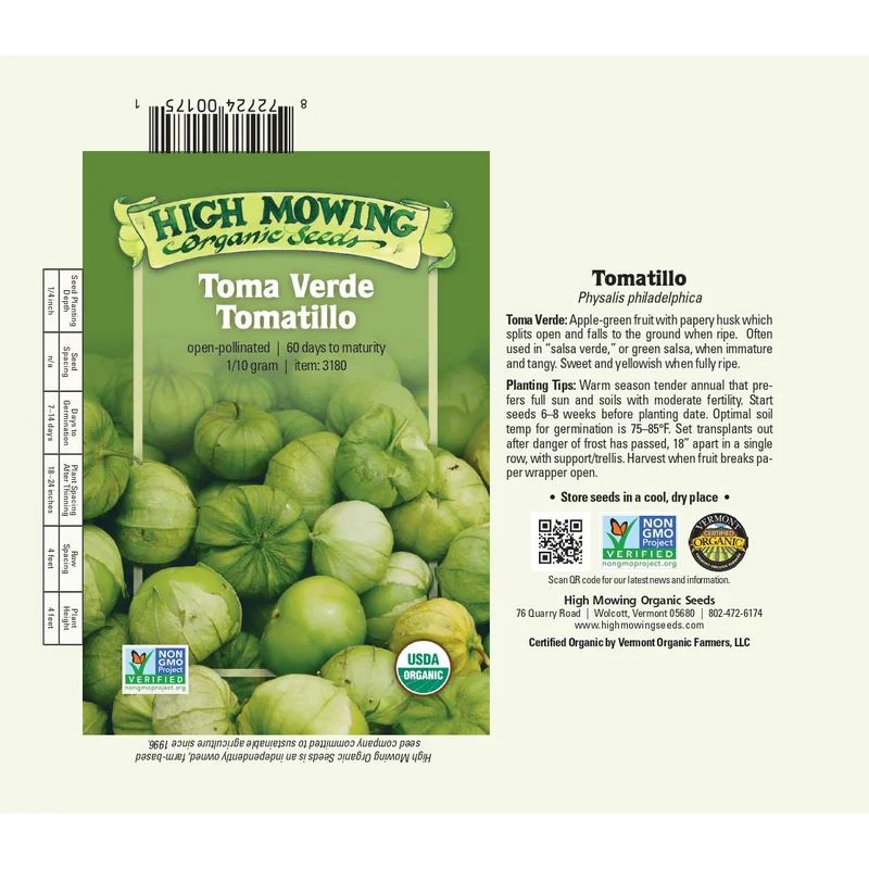 Tomatillo: Toma Verde Seeds